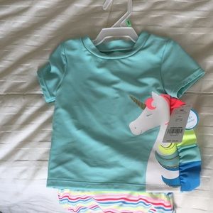 Kids bathing suit bottoms and top